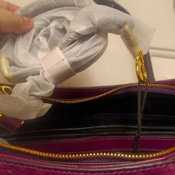 NWT Pijushi Crocodile Embossed Leather - Picture 4 of 7